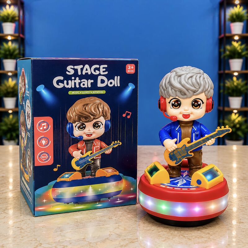 Stage Guitar Doll – Musical Dancing Doll with Lights & Rotation