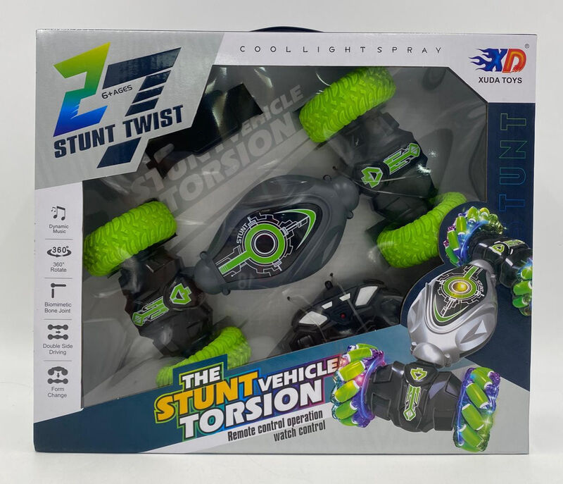 7 Stunt Twist RC Vehicle – 360° Double-Sided Stunt Car with Lights