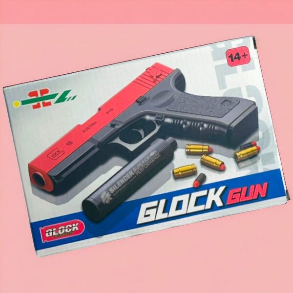 Glock 18 Shell-Ejecting Toy Blaster (Red/Black)