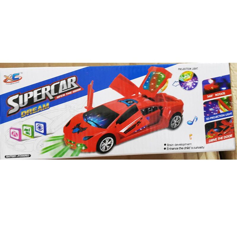 Super Car Dream 360° Rotating Light & Music Toy Car 🚗✨