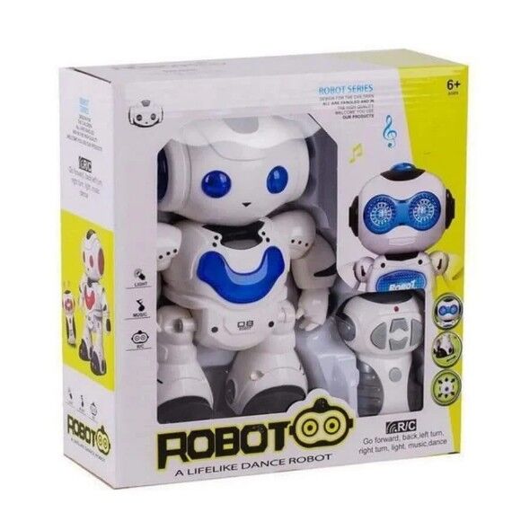 Interactive Remote Control Dancing Robot Toy with Lights & Music