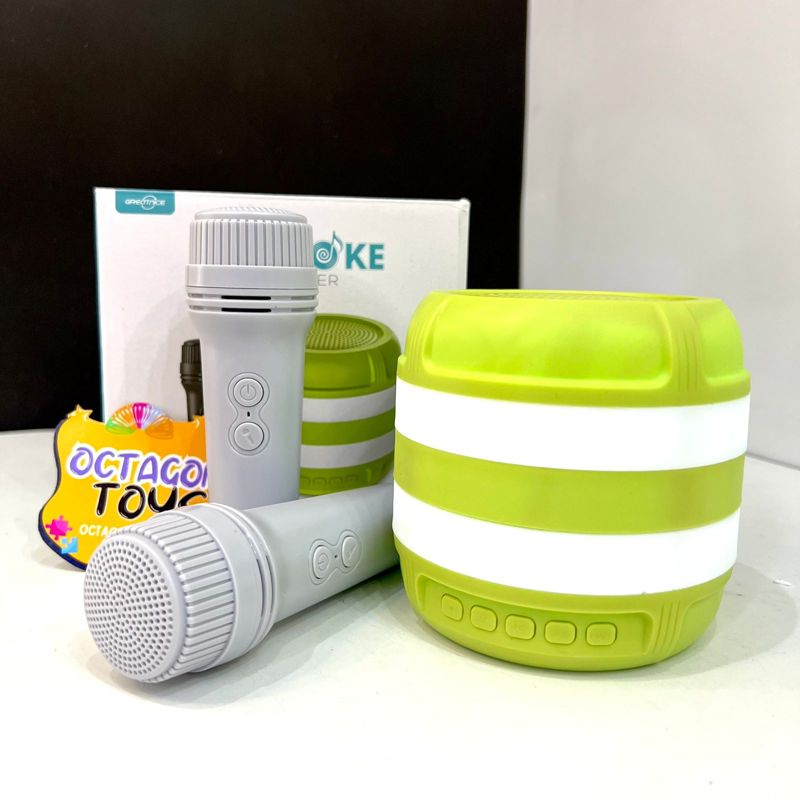 Wireless Bluetooth Karaoke Speaker System With Double Mic